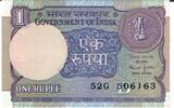 Indien 1 Rupee Banknote Geldschein -