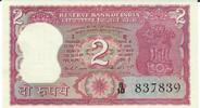 Indien 2 Rupees Banknote Geldschein -
