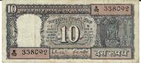 Indien 10 Rupees Banknote Geldschein -