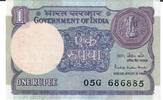 Indien 1 Rupee Banknote Geldschein -