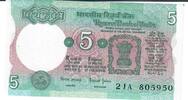 Indien 5 Rupees Banknote Geldschein -