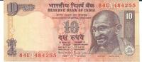 Indien 10 Rupees Banknote Geldschein -