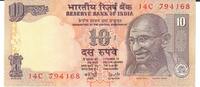 Indien 10 Rupees Banknote Geldschein -