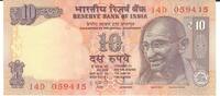 Indien 10 Rupees Banknote Geldschein -