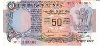 Indien 50 Rupees Banknote Geldschein -