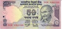 Indien 50 Rupees Banknote Geldschein -