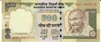 Indien 500 Rupees Banknote Geldschein -