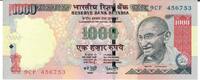 Indien 1000 Rupees Banknote Geldschein -