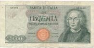 Italien 5000 Lire Geldschein Banknote Cinqvemila Lire Italia -