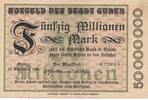 Deutschland Deutsches Reich 50 Millionen Mark Notgeldschein Notgeld Stadt Guben Brandenburg -