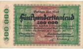 Deutschland Deutsches Reich 500000 Mark Notgeldschein Notgeld Oberhausen Rheinland Gutehoffnungshütte -