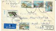 Zypern (Kıbrıs) AK Ansichtskarte Ganzsache Postkarte Briefumschlag Briefumschlag mit Briefmarken von Güzelyurt-Zypern nach Istanbul 90 M -