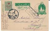 Osmanisches Reich-Türkei AK Ansichtskarte Ganzsache Postkarte Brief Ansichtskarte, Postkarte, Brief aus Istanbul nach Liegnitz-Polen (Fr.Deutschland -