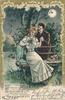 Prägekarte " Abendstunden " postalisch gelaufen und datiert 03( 1903 ) -