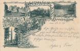 AK Litho " Gruss aus Dreisessel " 1898 -