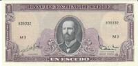 Chile 1 Escudo Banknote Geldschein -