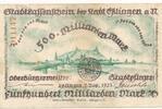 Deutschland Deutsches Reich 500 Milliarden Mark Notgeldschein Notgeld Esslingen am Neckar Württemberg -