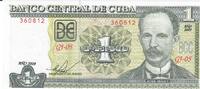 Kuba 1 Peso Banknote Geldschein -
