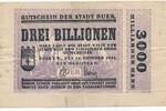Deutschland Deutsches Reich 3 Billionen Mark Notgeldschein Stadt Buer , Westfalen -