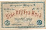 Deutschland Deutsches Reich 1 Billion Mark Notgeldschein Notgeld Ehingen a.D. Württemberg -
