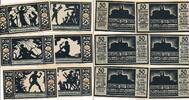 Deutschland Deutsches Reich 6x 50 Pfennig Notgeldschein Notgeld Quedlinburg Sachsen , 6 Scheine -