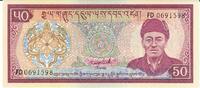 Bhutan 50 Ngultrum Banknote Geldschein -