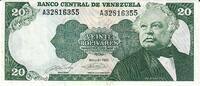 Venezuela 20 Bolivares Banknote Geldschein -