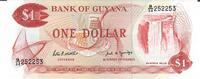 Guyana 1 Dollar Banknote Geldschein -