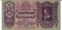 Ungarn 100 Pengö 1930 Banknote Geldschein III- 8.68 £ Tax included +  5.21 £ shipping