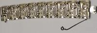 Silberarmband vintage Breites Damenarmband Grosse C 19 L: ca. 18,5 cm -