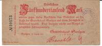 Deutschland Deutsches Reich 500.000 Mark Notgeldschein Saulgau Württemberg -