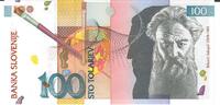 Slowenien 100 Tolarjew Banknote Geldscheine -