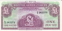 Großbritannien 1 Pound Banknote Geldscheine Großbritannien Britisches Armee Geld 4nd Series -