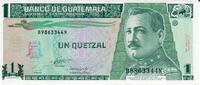 Guatemala 1 Quetzal Banknote Geldscheine -