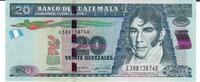 Guatemala 20 Quetzales Banknote Geldscheine -