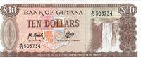 Guyana 10 Dollars Banknote Geldscheine -