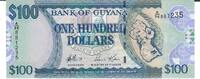 Guyana 100 Dollars Banknote Geldscheine -