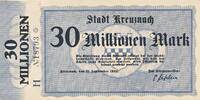 Deutschland Deutsches Reich 30 Miillionen Mark Notgeldschein Notgeld Stadt Kreuznach Rheinland -