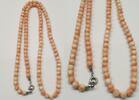 Korallenschmuck Lange Engelshautkoralle Koralle Korallenkette Korallencollier L 60 cm -