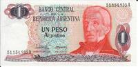 Argentinien 1 Peso Banknote Geldscheine -