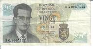 Belgien 20 Francs 1964 Banknote Geldscheine III+ 4.33 £ Tax included +  5.20 £ shipping