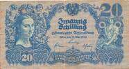 Österreich 20 Schilling Geldschein Banknote -