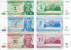 Transnitrien 1 5 10 Rubel Banknote Geldscheine 1 5 10 Rubel (alle unc) 3 Scheine -