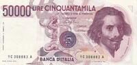 Italien 50000 Lire Signature Ciampi and Stevani -