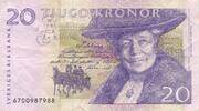 Schweden 20 Kronor 1991 Banknote Tjugo Kronor Sveriges Riksbank III 5.21 £ Tax included +  5.21 £ shipping