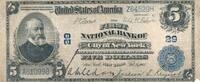 Deutsches Reich Deutschland $ 5 Dollars Ben Harrison ; New York -