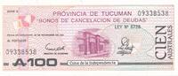Argentinien/Tucuman 100 Australes -