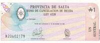 Argentinien/Salta 1 Austral -