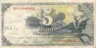 Deutschland BRD Bank Deutscher Länder 5 Deutsche Mark , Banknote Serie 9 Kreuzstern vor den KN Austauschnote Ersatznote Replacement -