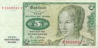 Deutschland BRD 5 Deutsche Mark , DM -